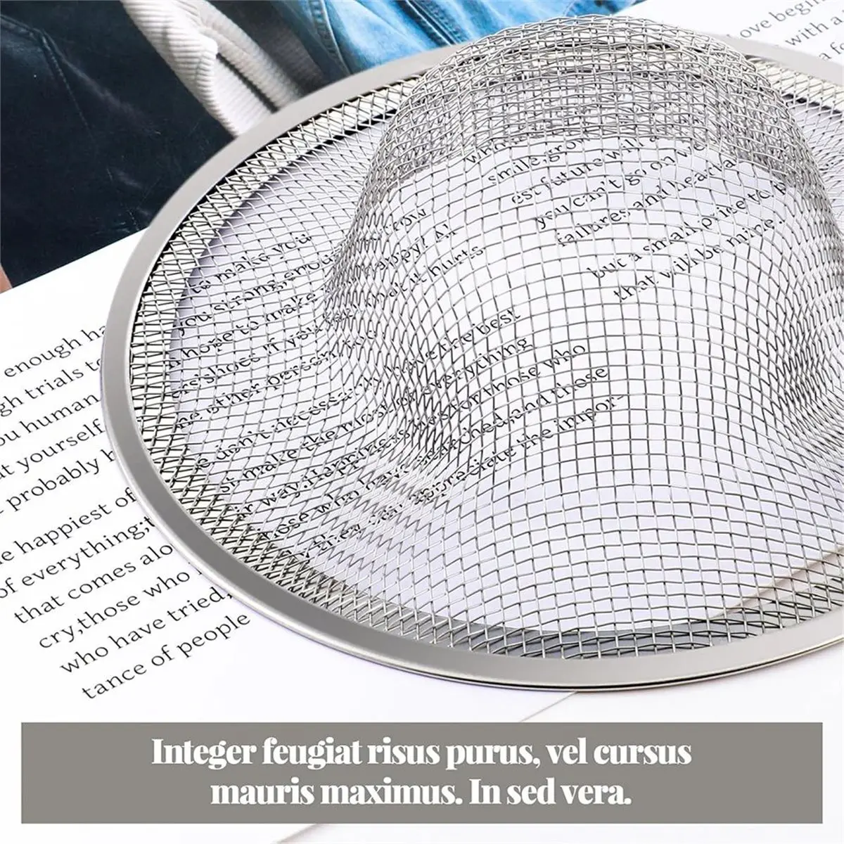 

40 шт. сетчатых фильтров для раковины, диаметр 4,5 дюйма, из нержавеющей стали, металлический фильтр-сетка для слива кухонной раковины