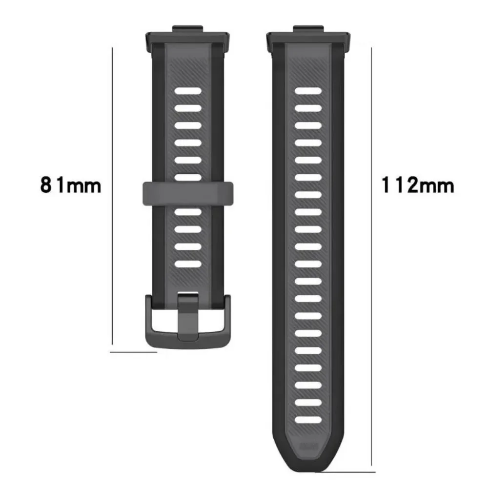حزام سيليكون لساعة Huawei Watch Fit 4/3 سوار معصم رياضي بلونين قابل للاستبدال لملحقات Huawei Watch Fit 4 pro