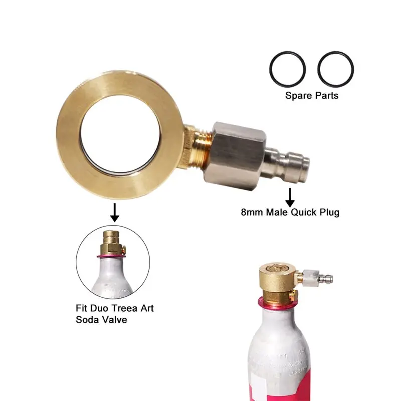 【 الجمعة السوداء】لـ DUO/ ART/ TERRA SODA محول التضخم السريع لقطع غيار وملحقات صانع الصودا