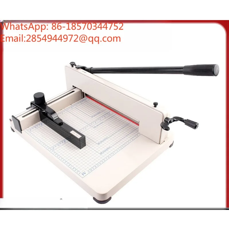 858A4 Heavy-duty Paper Cutter Sharp Blade Can Cut 400 Sheets of Paper Cutter Thick Layer Manual Paper Cutting