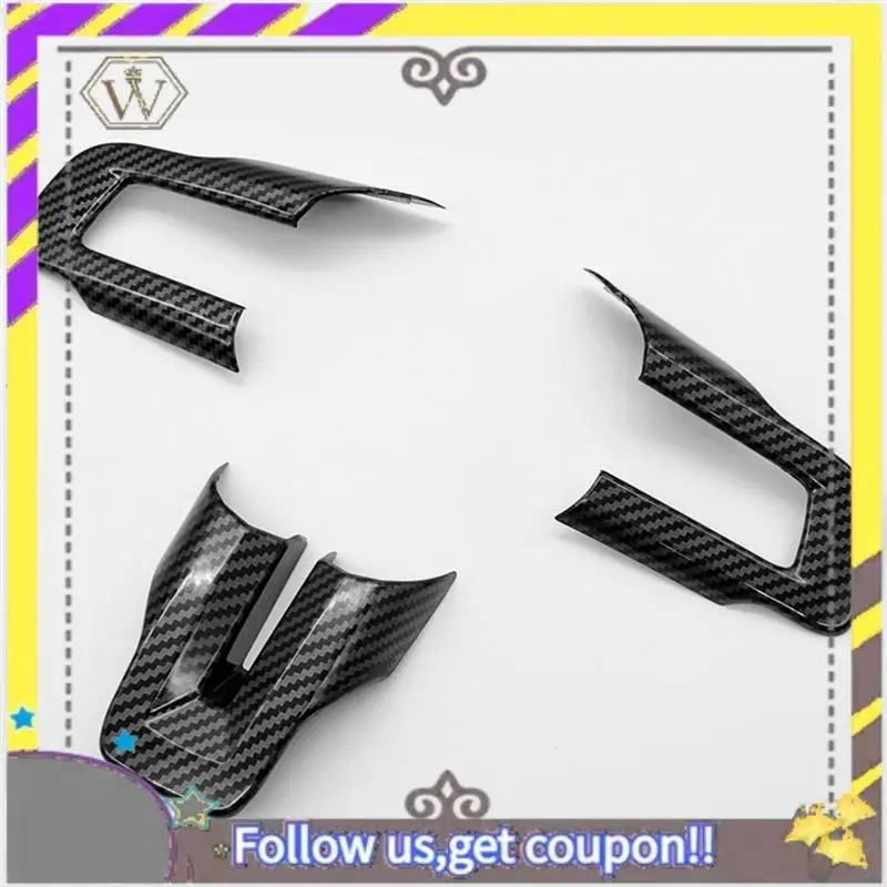 

ABXV-автомобильный руль из углеродного волокна, декоративная рамка, набор наклеек для Ford Mustang 2015-2023, модификация салона автомобиля Pa