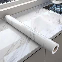 55cm Marble Self Adhesive Wallpaper Vinyl Contact paper PVC Waterproof Wall Stickers For Livingroom Kitchen Home Decor Film 