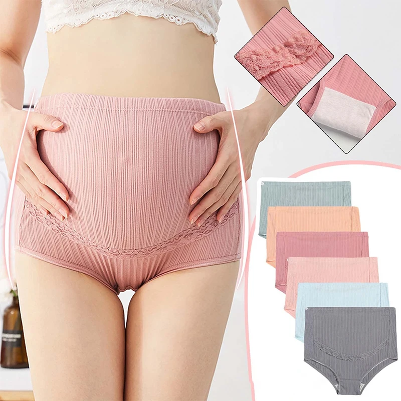 Cotton Maternity Clothings High Waist Pregnant Intimates Belly Support Briefs For Pregnant Women Comfortable Solid Color Panties