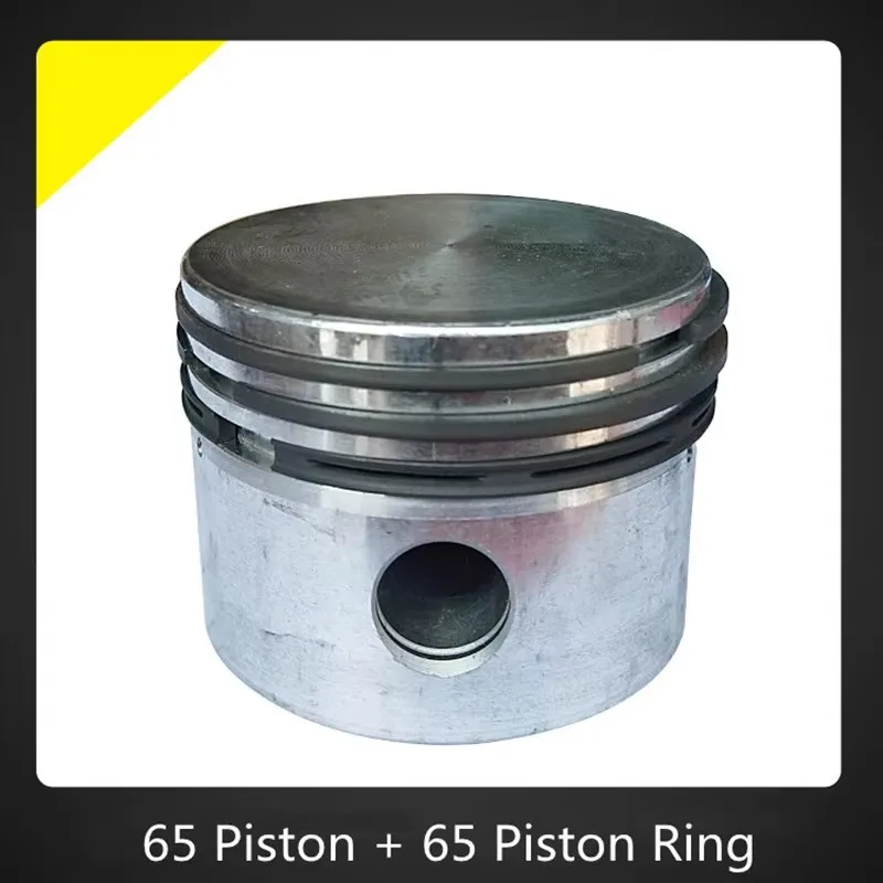 42/47/48/51/55/65/80/90/95/105 Piston And Piston Ring Silver Tone Air Compressor Fittings Cylinder Piston