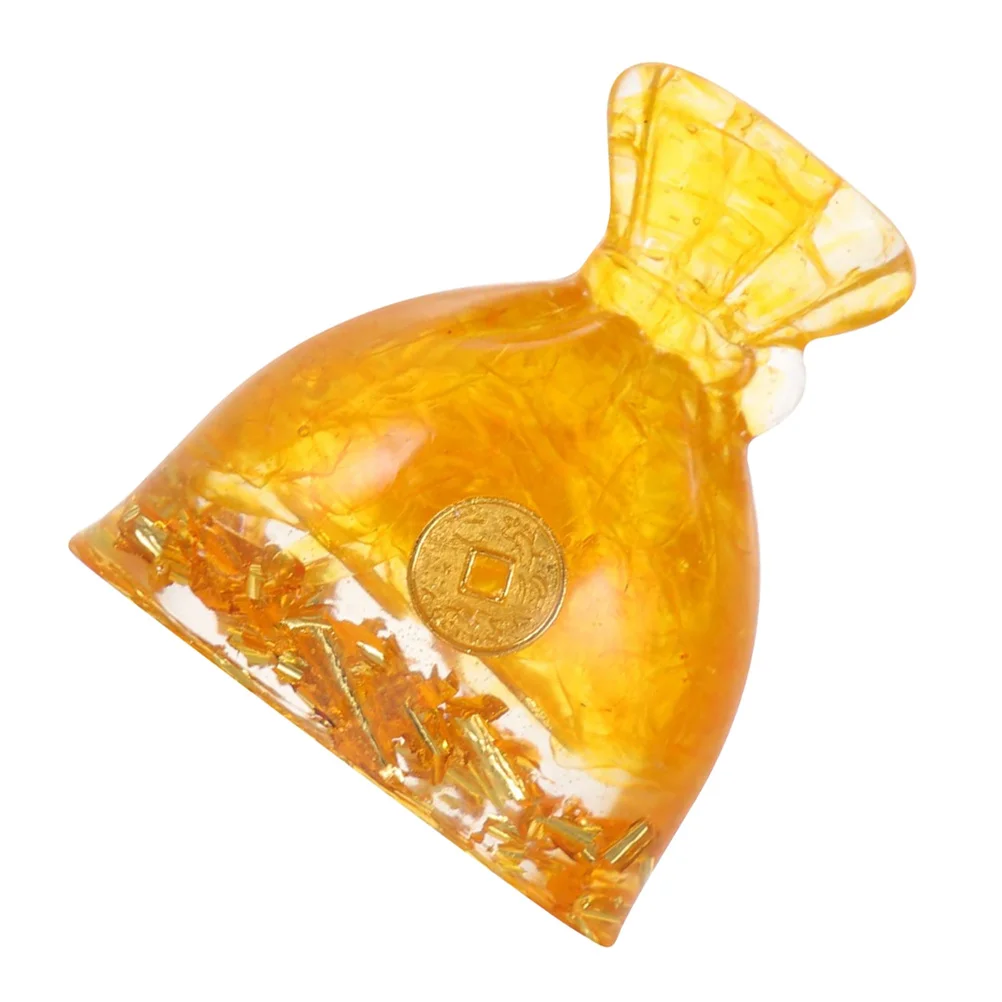 

Money Bag Desktop Ornament Practical Crystal Fortune Pouch Tabletop Decor Chinese Festival Home Decoration Funny Birthday Gifts