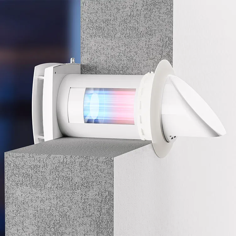 Patented Ceramic Core 97% Heat Recovery Efficiency Ven tilator Ductless Exhaust Fan Home Ventilation Wifi Control Wall Mounted