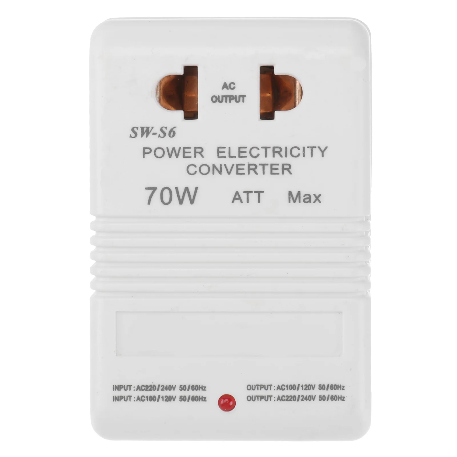 

Power Converter 220V To 110V 20W Ac117V To Ac230V Travel Adapter For Universal Outlet Step-Up Down Transformer International Use