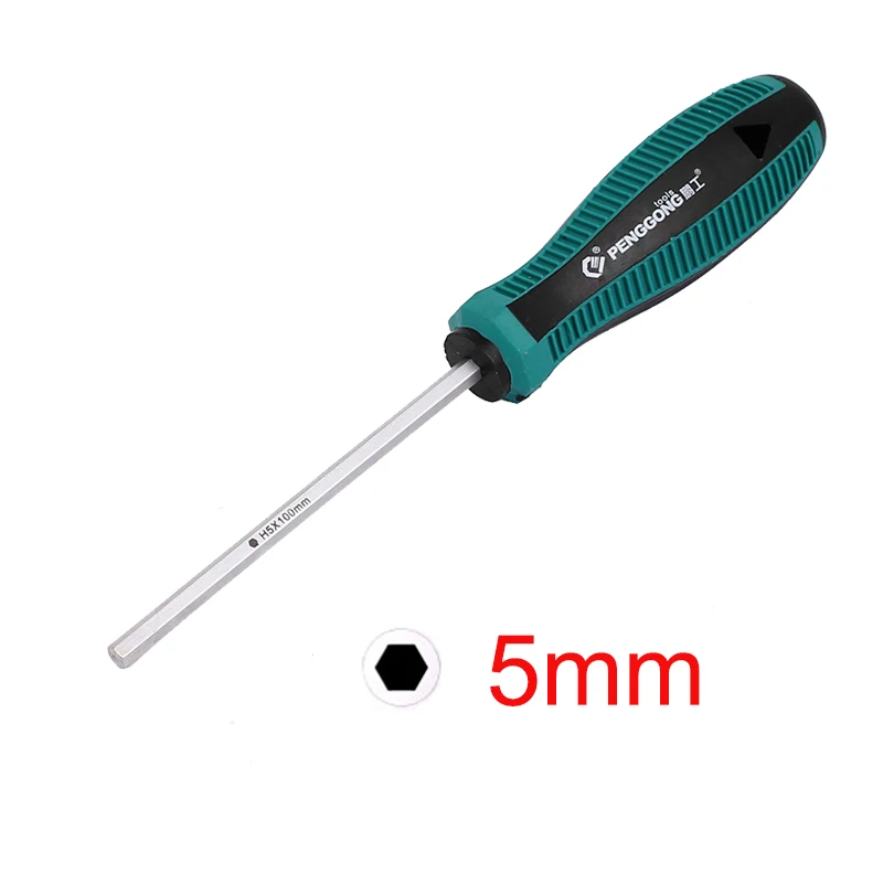 H1.5 H2 H5 H8 Hex Socket Screwdriver Hexagon Magnetic Tip Nonslip Hexagonal Socket Wrench Nut Driver Hand Tool Repair Tool