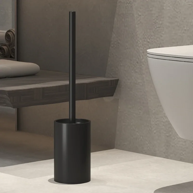 Bathroom toilet brush holder cleaning tool Plastic floor standing non drilling vertical toilet brush Bathroom accessories