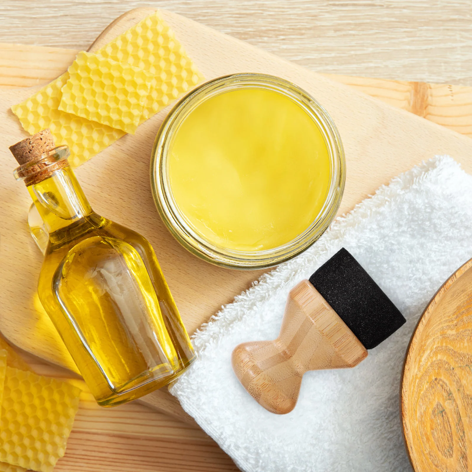 

Cutting Board Wood Cutting Board Wax Applicator Bamboo Sponge Wax Applicator For Kitchen Maintenance Chopping Block Tool