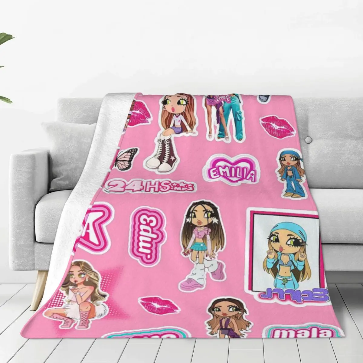 Singer Emilia Mernes Blanket Sofa Bedroom Bed Home Office Nap Blanket Car Travel Picnic Blankets Gift