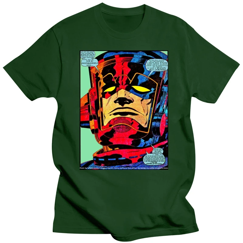 Galactus Silver Surfer Man T-Shirt Summer O-Neck Brand Clothing Cotton XS-3XL TShirt Men Short Sleeve Hip Hop Tee Shirt Homme