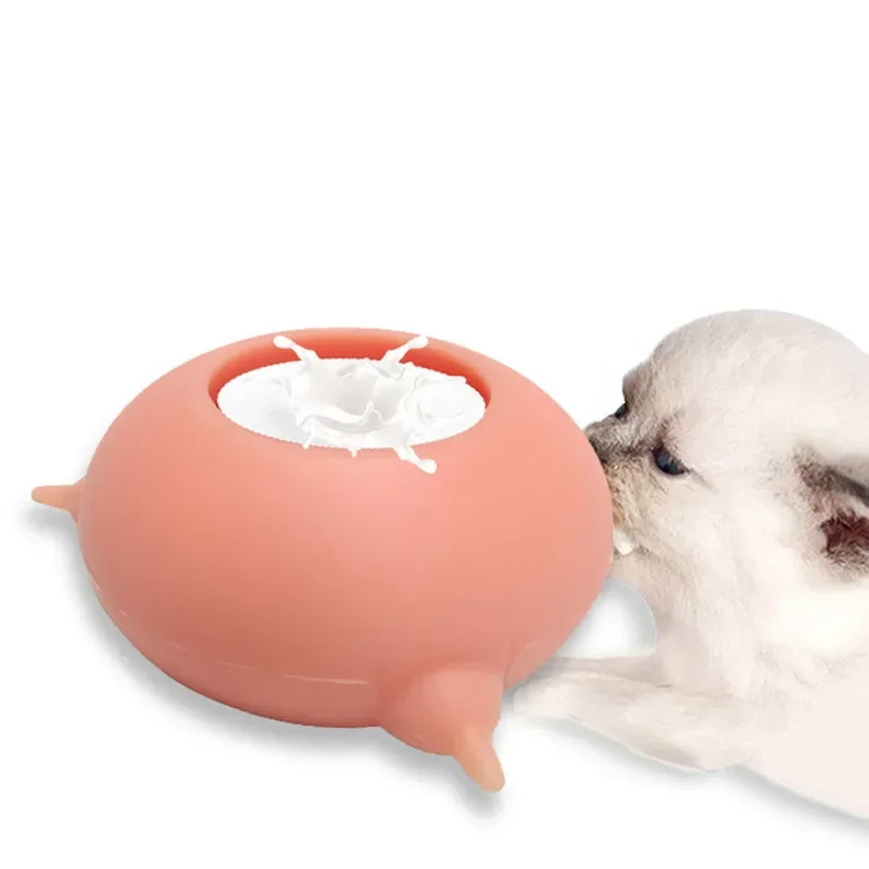 Cat Dog Silicone Automatic Breastfeeding Artifact Nipple Feeding Water Bottle Milk Bowl Breastfeeding Breast Feeder Pet Supplies