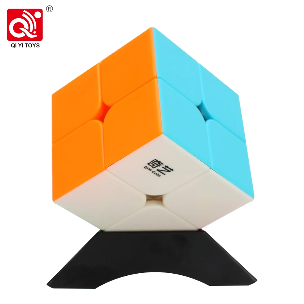 [ECube] QiYi QiDi 2x2 ProfessionalSpeed Cube giocattoli educativi per principianti Puzzle Magic Cube Stickers Sticker Baby Kids Toys