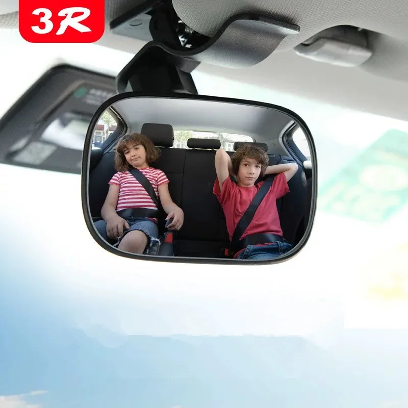 Adjustable Clip-On Baby Backseat Mirror, Rear Facing Infant Observation Mirror, Safe Driving Car Interior Accessory