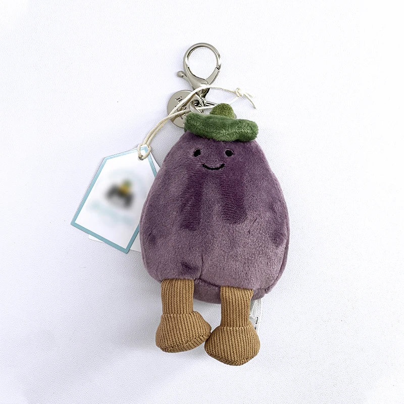 JC Golf Ball Plush Keychain, Grape Keychain, Jellyfish Plush Toy, Hippopotamus, and Plush Elephant JC Bag Keychain image 3