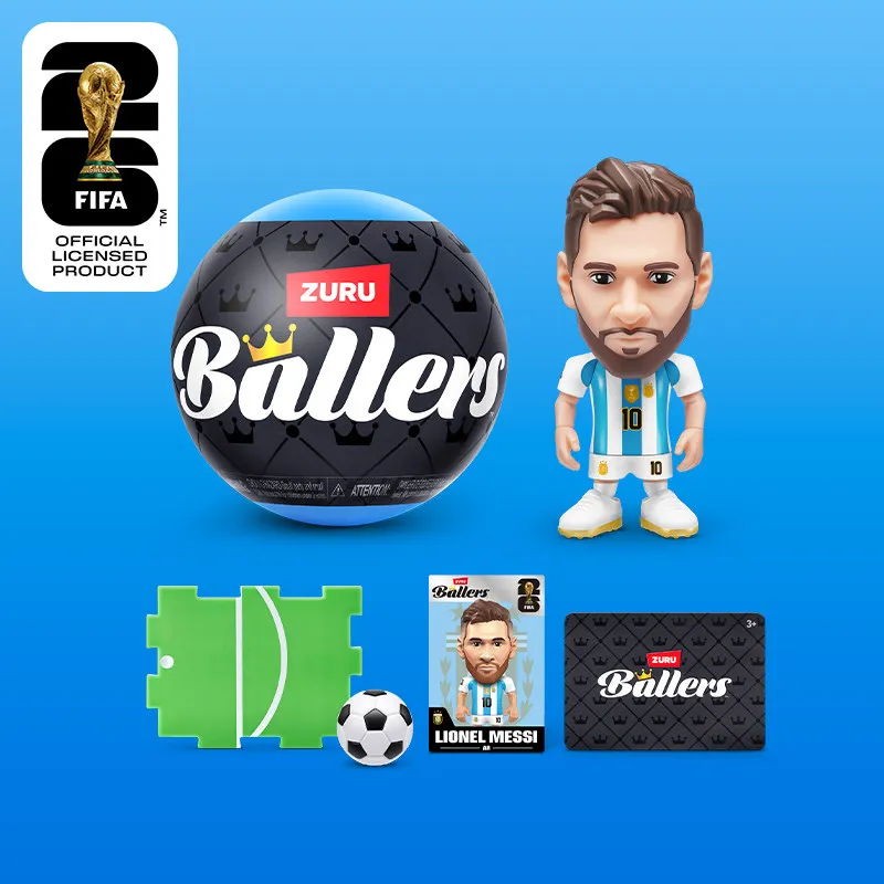 

ZURU FIFA 2026 Official Licensed Ballers Blind Box Football Star Action Figure Messi Mbappe Collectible Decor For Football Fans