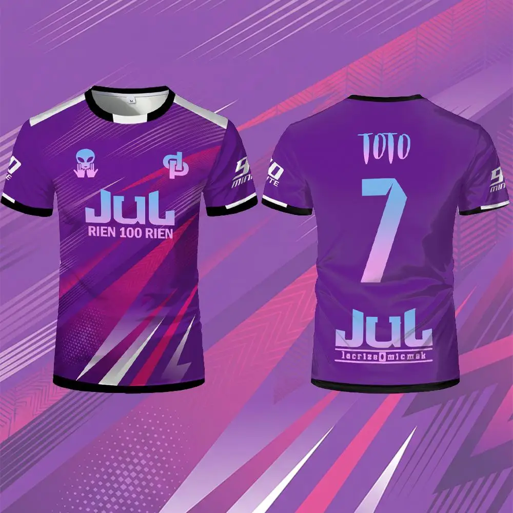 2026 New JUL Toto Ninetta Rien 100 Rien Jersey Summer Outdoor Breathable Soccer Training T-Shirt Men's And Women's Crew Neck Tee image 5