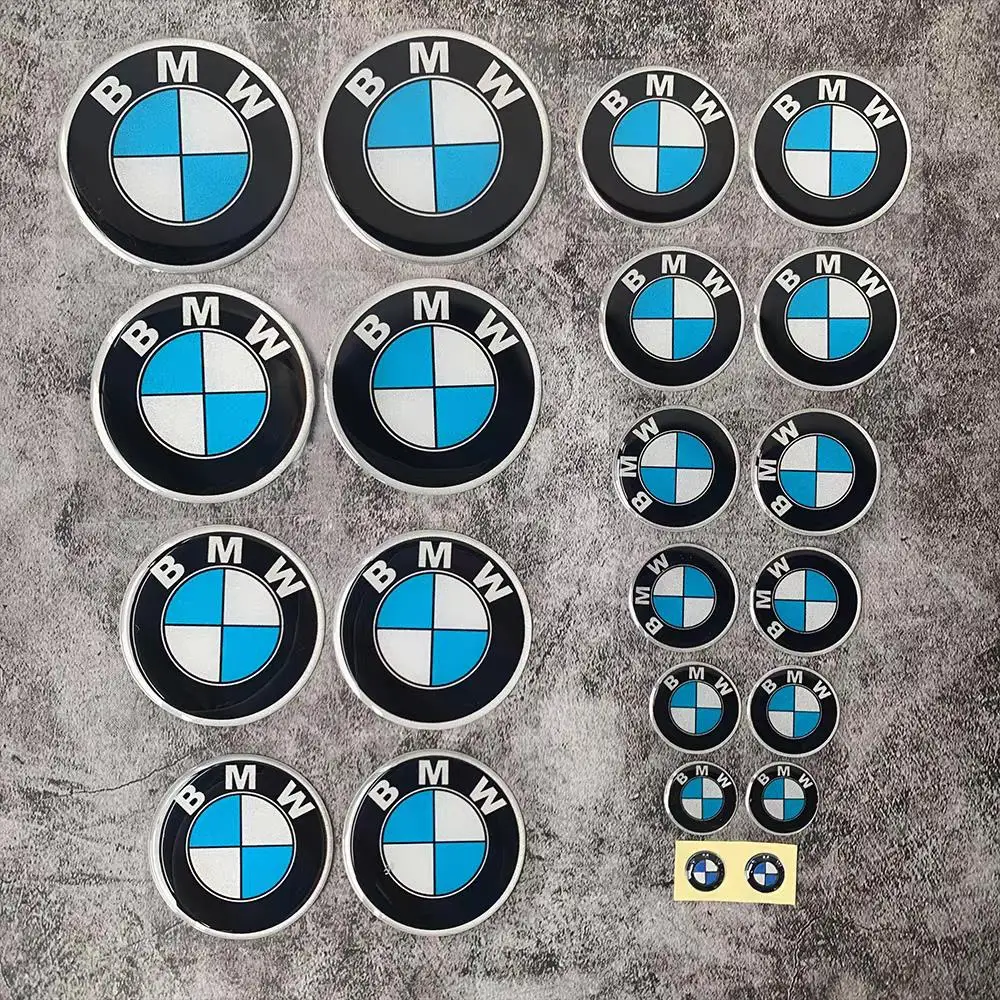 

2pcs 40/50/60MM Car Wheel Hub Cap Center Sticker Emblem Auto Badge Decal Accessories For BMW G30 F02 E46 G28 F10 F30 E60 E90 G20