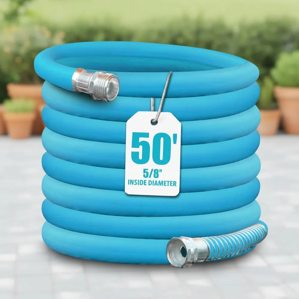 

Flexible Kink-Free Garden Hose 50ft, 450 PSI High Pressure, Lightweight Durable for Easy Watering