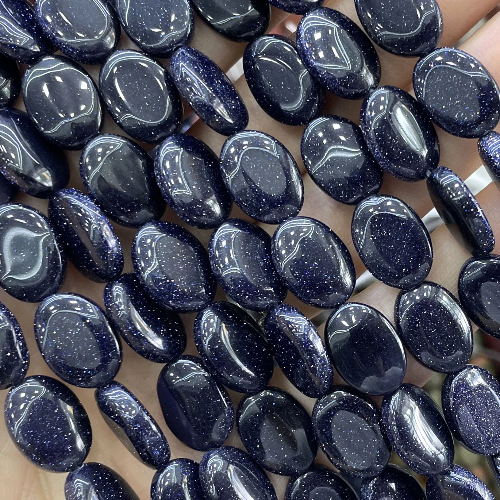 10X14MM Natürliche ovale schwarze Onyx-Abstandshalter-Perlen, Charme für DIY-Schmuckherstellung, Armband- und Halskettenzubehör – Detail 19