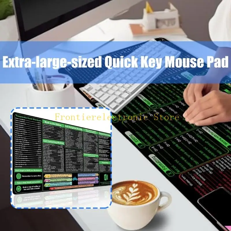 G8DB مقاوم للماء Excels Word Cheats Sheet Desk Pad مع الأسطح غير المألو