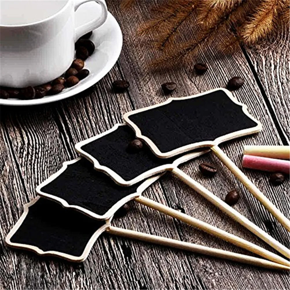 10 Pcs Mini Chalk Board Pantry Labels Decore Tag De Madeira Mini Blackboard Criança Chalkboard Kids