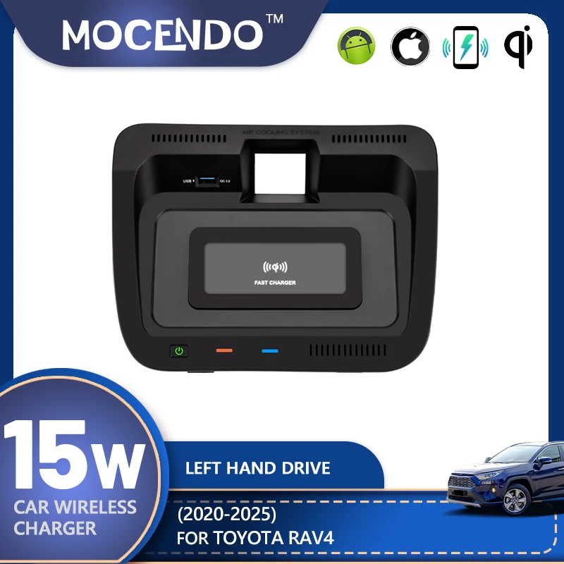 

For Toyota RAV4 2020-2025 Car 15w fast wireless charger cars Accessories tools car charger adapter