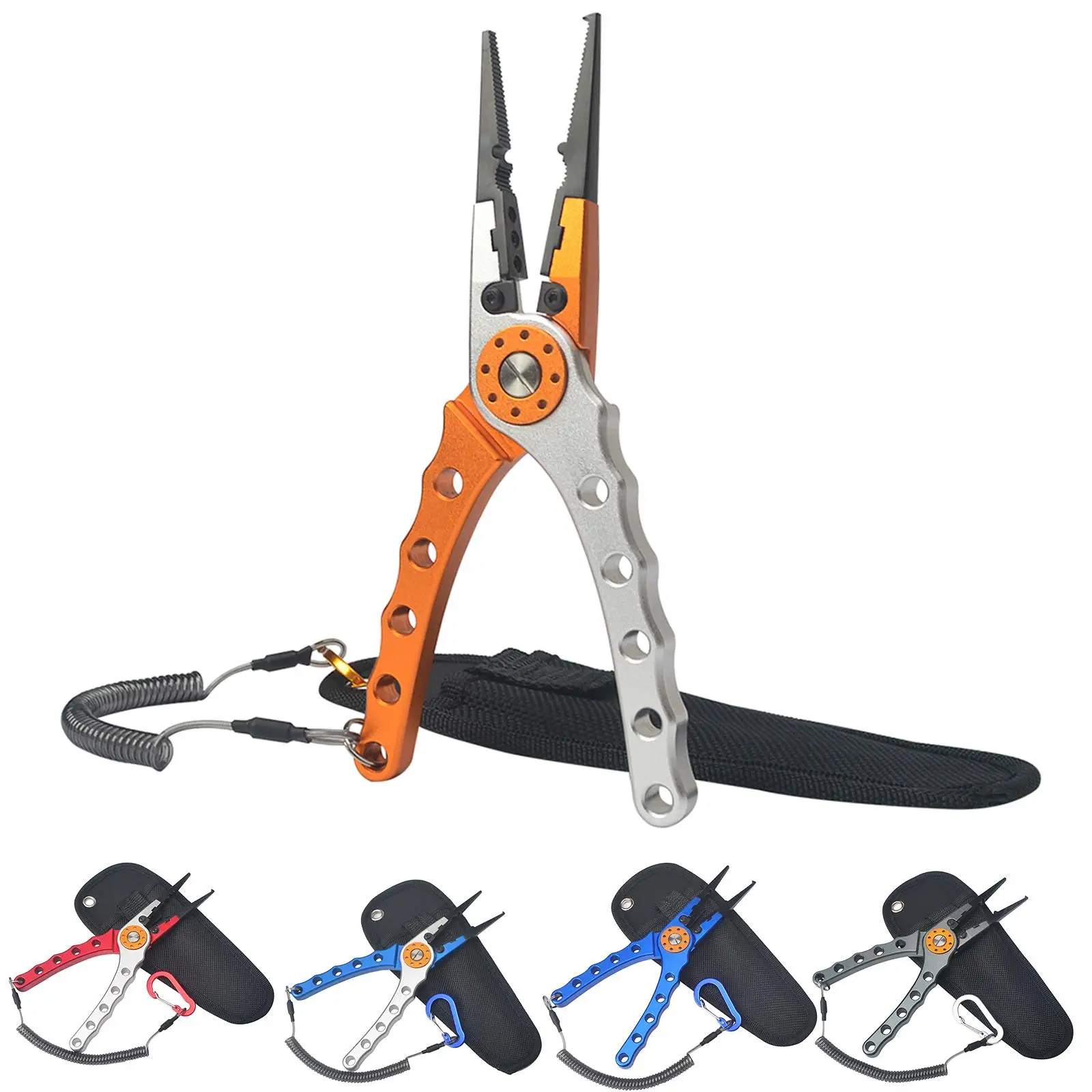 Aluminum Alloy Fishing Pliers Lightweight Fishing Tackle Pliers Braid,