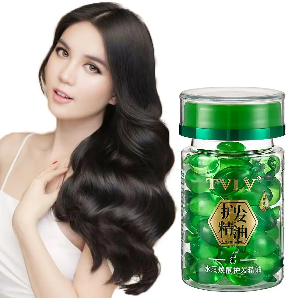 Hair Capsules Repairing Maltreated Frizzy Hair Silky Essence Smoothing Moisturizing Hair Oil Products Nourishing Care Hair K0K6