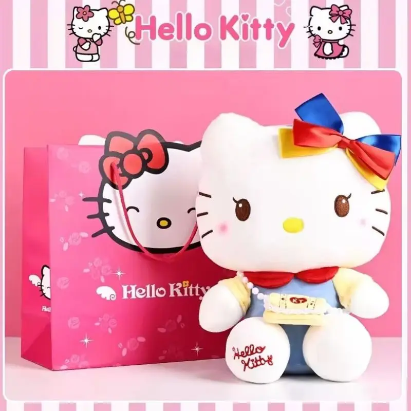 

Sanrio Hello Kitty Anime Cartoon Cute Stuffed Toys 30cm Plushier Soft Pillow Birthday Gifts For Girls Kawaii Pendant Plush Dolls