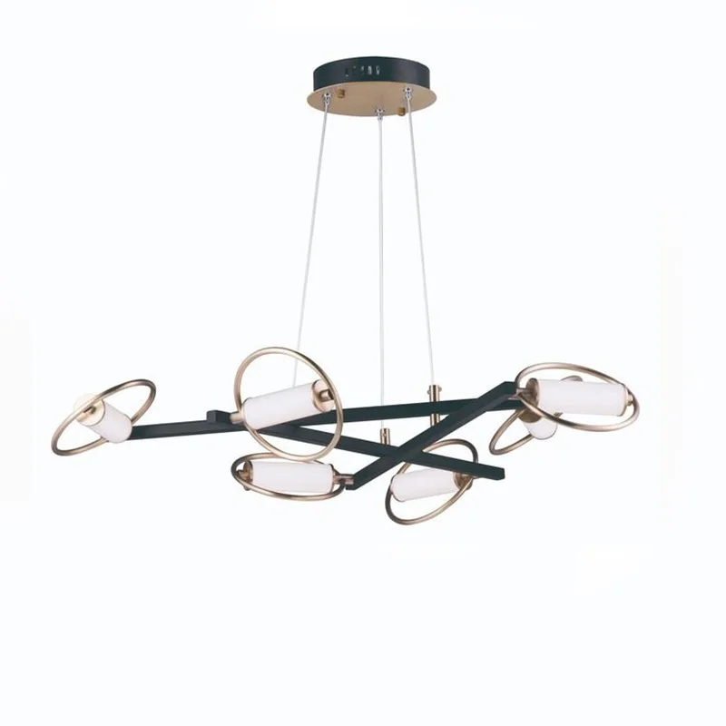 Modern LED Shaped Circular Ring Ceiling Chandeliers Simplicity Pendent Lamp Living Dining Room Home Decor Hanging Light Fixtures