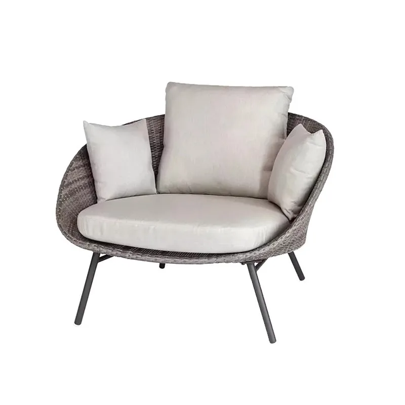 

Outdoor rattan sofa villa courtyard hotel B & B waterproof and sunscreen outdoor open-air balcony leisure table and chair combin