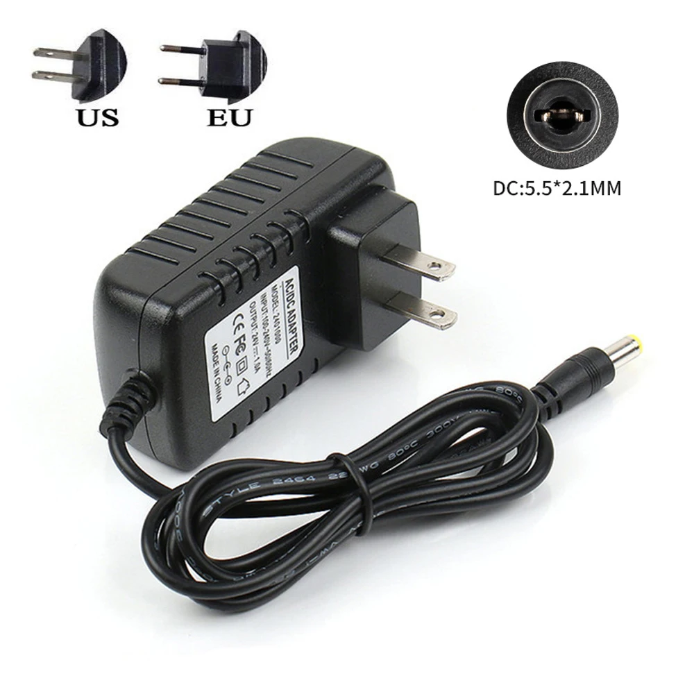 18V 2A AC 110V - 220V Converter Power Adapter DC 18V 2A 2000mA Power Supply Adapter US EU Plug 5.5mm x 2.1-2.5mm