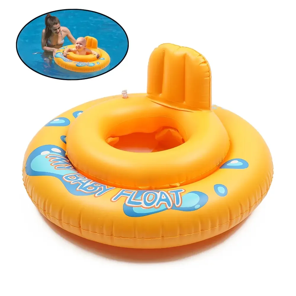 Inflatable Baby Swim Ring Seat Safety Lifebuoy for Summer Toddler Infant - Kids Pool Float Circle Supply