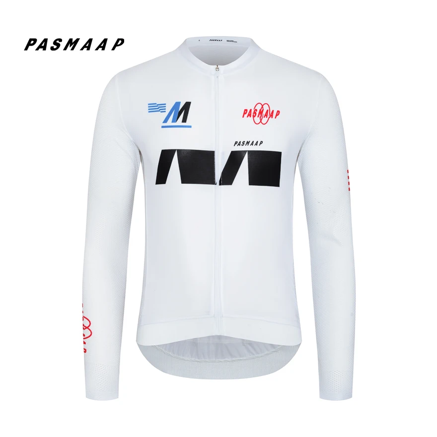 2024 PASMAAP Cycling Jersey Long Sleeve Pro Team Jersey MTB Road Bike Clothing Maillot Ciclismo Hombre Breathable Bicycle Shirts