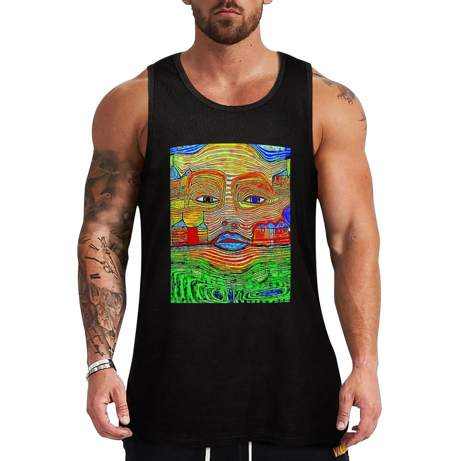 Irinaland over the Balkans neon Tank Top Simple Casual Tank Top Basic Lightweight Undershirt