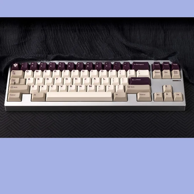 Imagem -05 - Gmk Purple Alert Pbt Keycaps Cinco Lados Sublimação Térmica Cherry Profill Teclado Mecânico Acessório para pc Computador