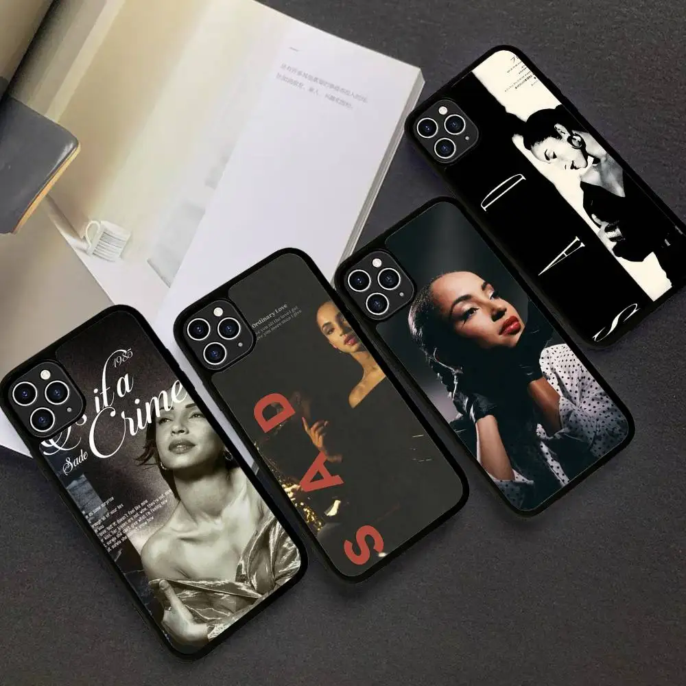 Singer Sade Adu Phone Case For IPhone 16 Pro Max 15 14 Plus 14 13 12 11 17 PC+TPU Cases Back Cover