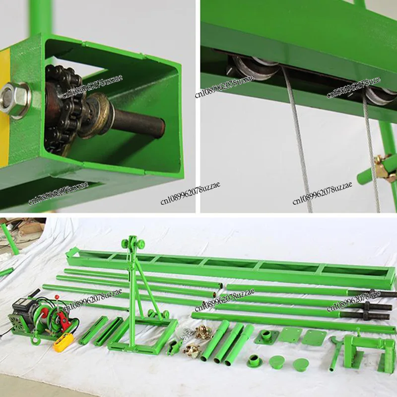 Indoor Lifting Machine Three-column Straight-sliding Small Crane 220V Household Small Crane Building Decoration Hoist