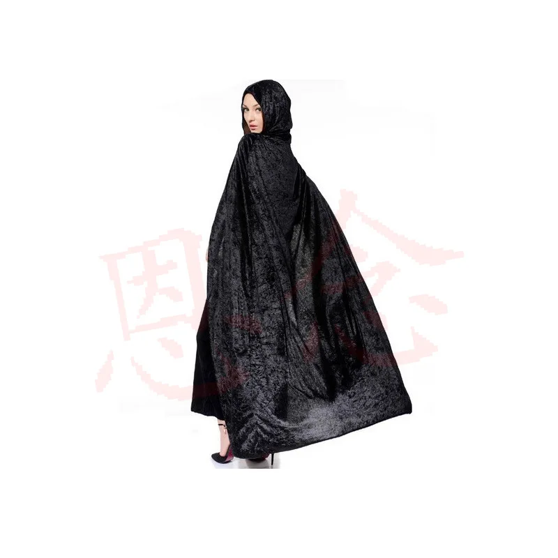 Wizard com capuz Cosplay Costume para adultos e crianças, Wicca Vampire Cloak, Medieval Cape, Halloween Robe, Long, Steampunk Robe, Filme, Wicca, Mulheres, Homem