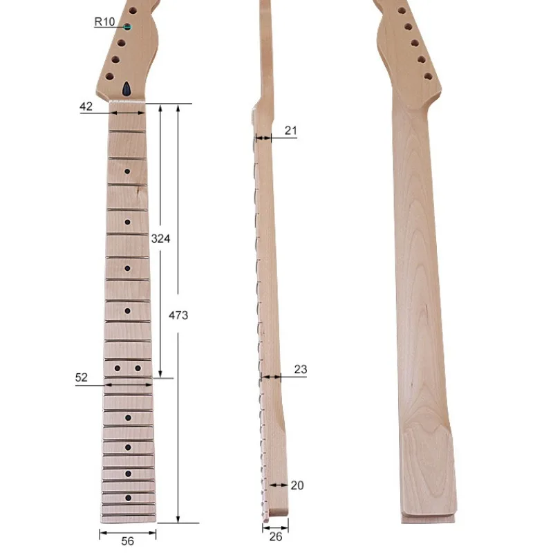 TL6 string 22 frets log color Canadian maple matte guitar handle modified DIY professional guitar accessories