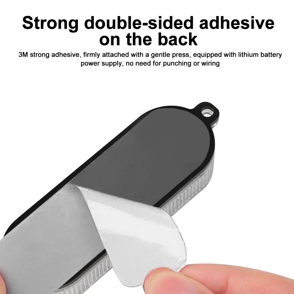 1/2PC Car Flashing Warning Light Solar Charging-free Anti-rear Collision And Explosion-proof Safety Light Motorcycle Tail Light