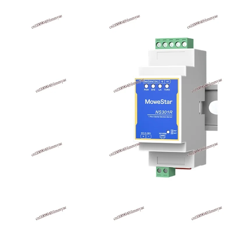 

Serial Port Server RS232/485 To Ethernet Port RJ45 Serial Port Modbus To TCP Rail Communication Module Gateway NS301R