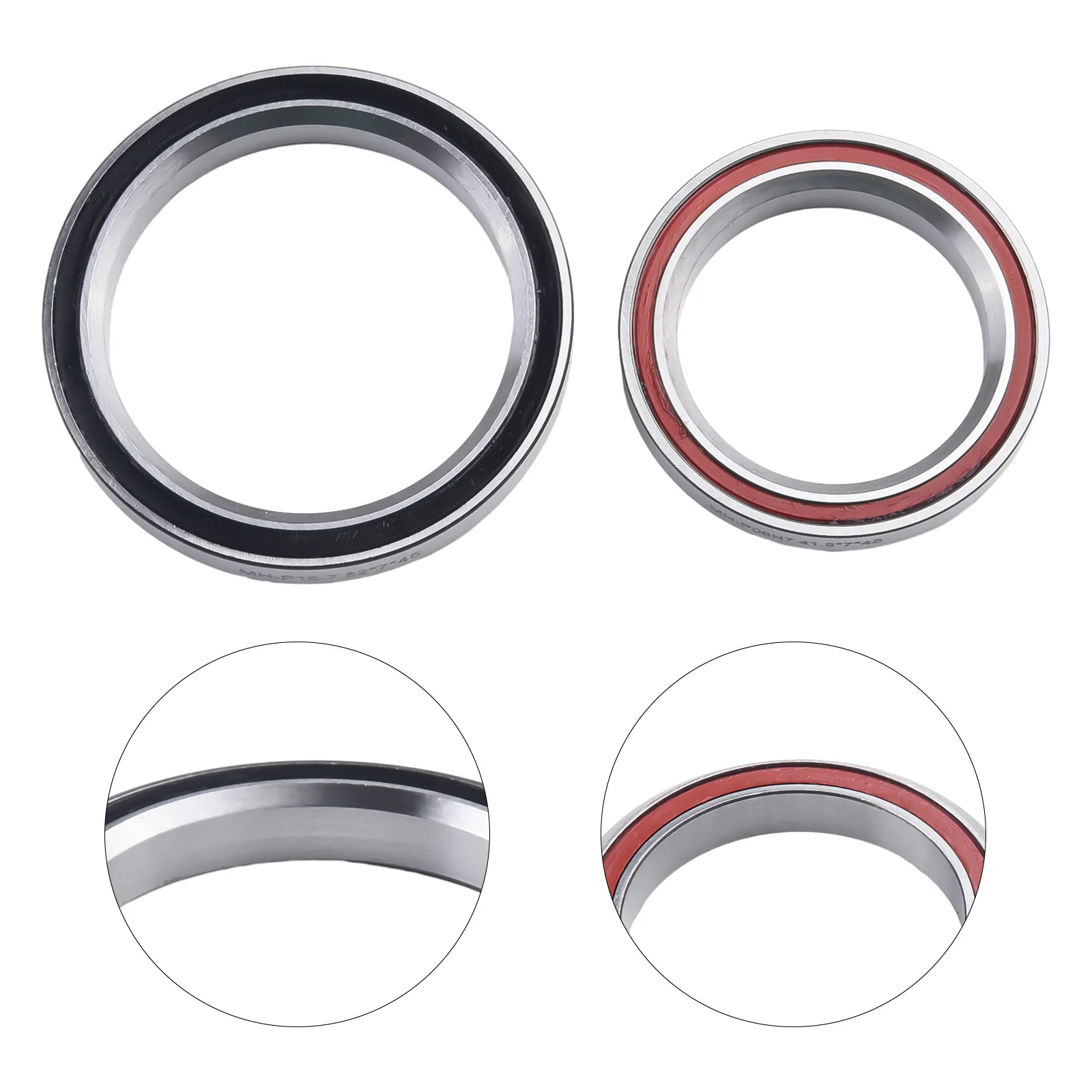 Bicycle Bowl Set Beaings 1.1 2 Silver Steel Replacement Accessories Bicycle Components Upper And Lower Bearings