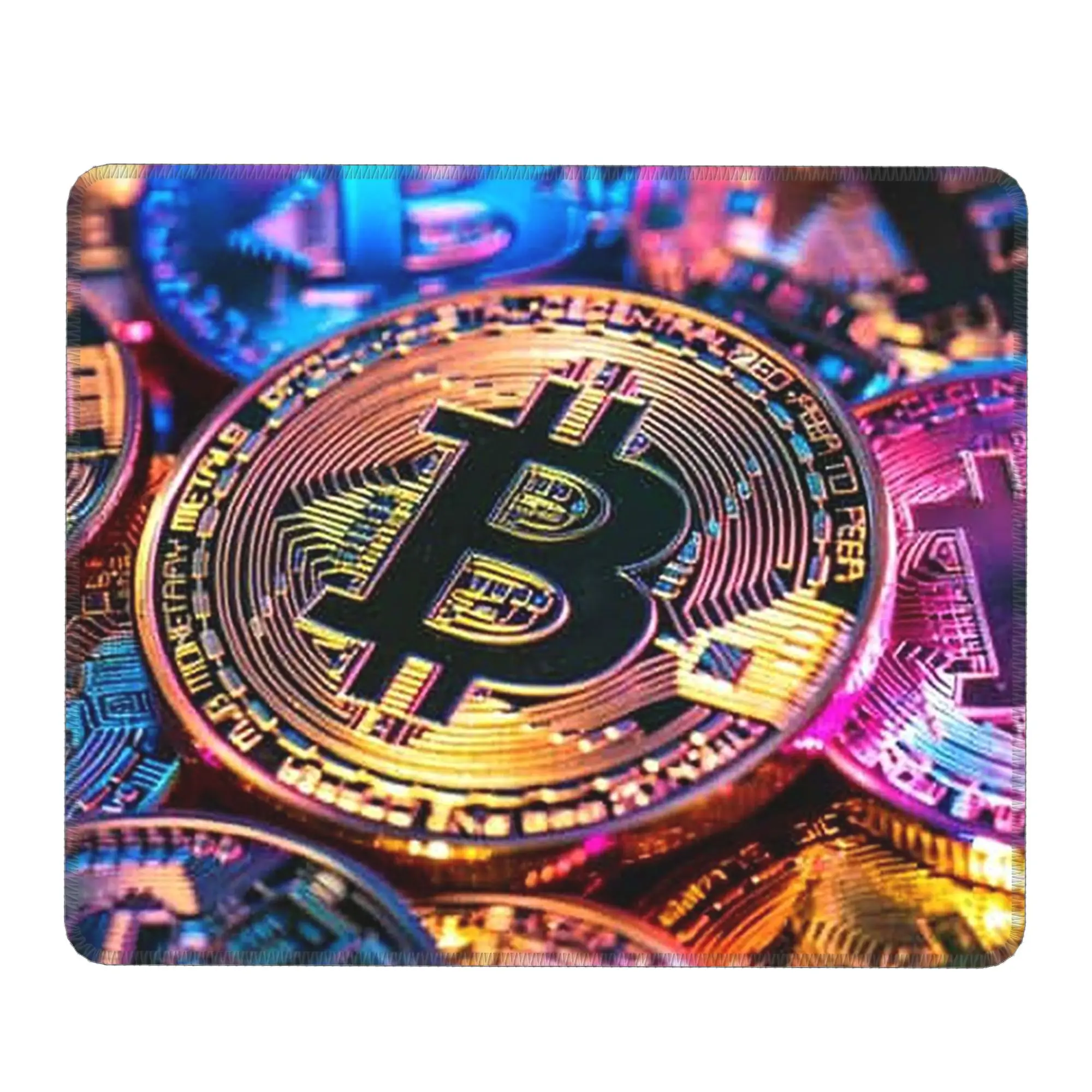 Bitcoin Cryptocurrency Art Mouse Pad Computer Keyboard Mouse Mat Gamer PC Laptop Desk Mat Office Table Mats
