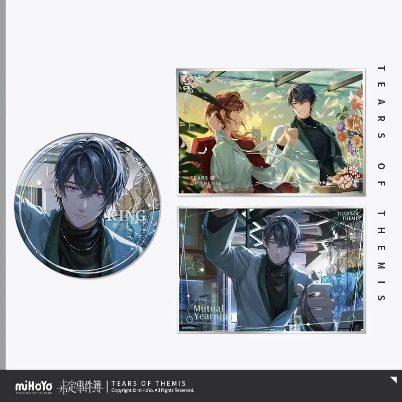 

Sunsyea Tears of Themis Official Merch miHoYo Original Authentic XQCP Theme Series Badge Color Board Acrylic Stand King
