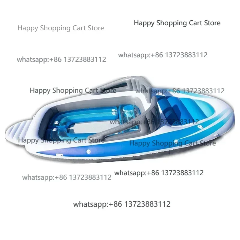 Enno de barco inflable personalizado para 6 personas, Bahía Breeze para fiesta acuática, 600cm, 300 Uds., devolverá la tarifa de muestra