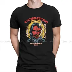 Excommunicado The Continental Man's TShirt John Wick Film Crewneck Short Sleeve 100% Cotton T Shirt Funny High Quality Gift Idea