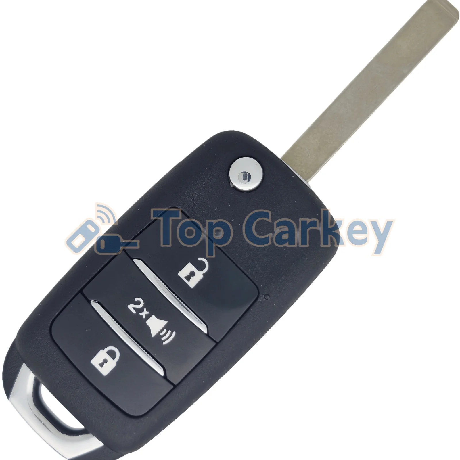 TopCarkey Original Flip Folding Remote Key ID4A Chip or Non-Chip 433MHz for Changan Hunter Pickup Kaicene F70